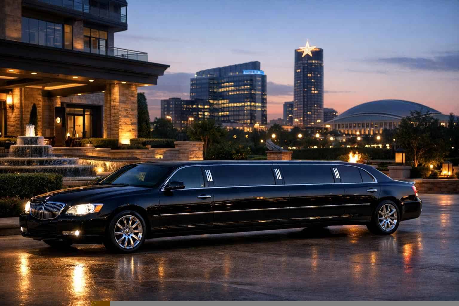 Luxury Black Limo Rental in Frisco Texas