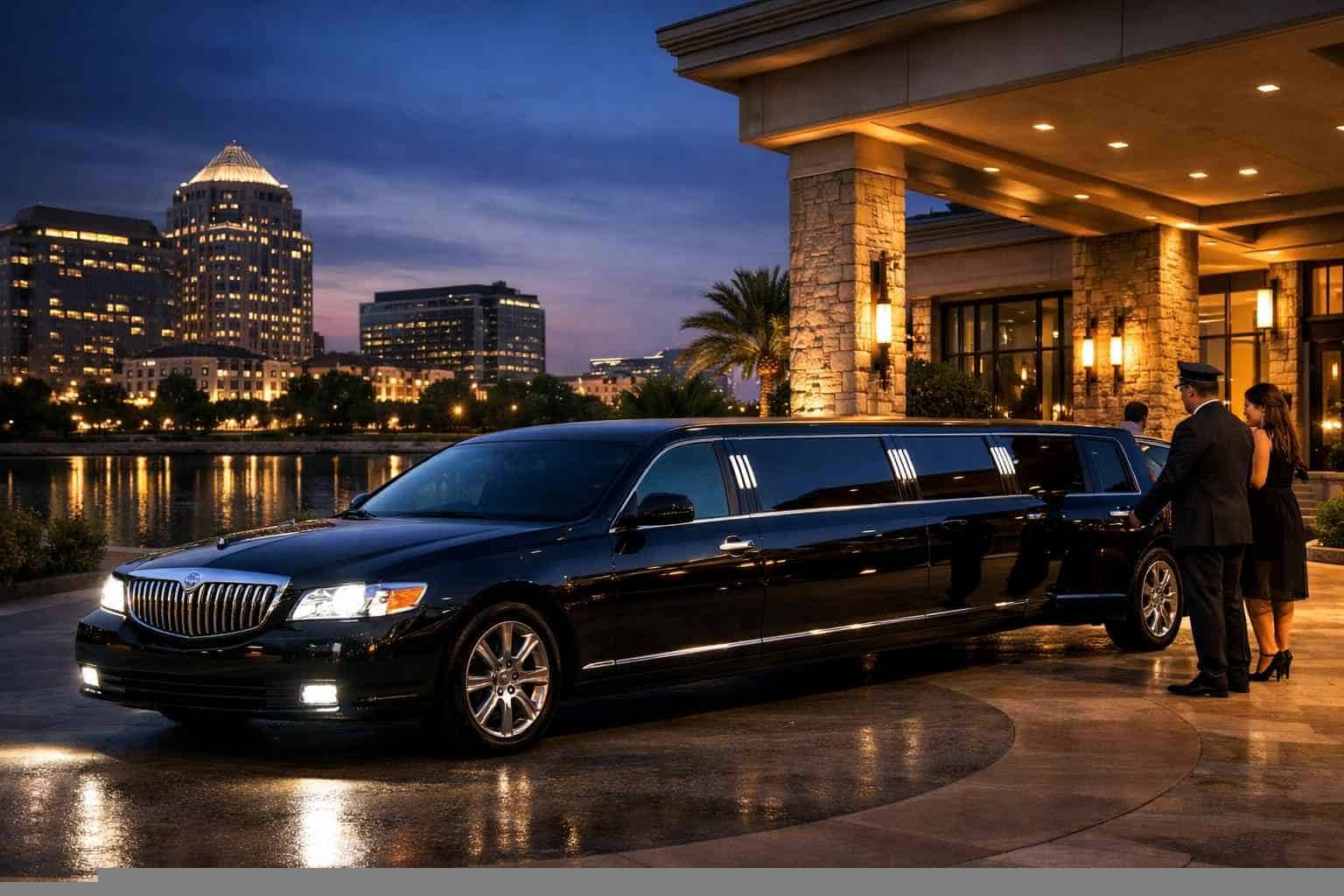 Luxury Black Limo Rental in Plano Texas