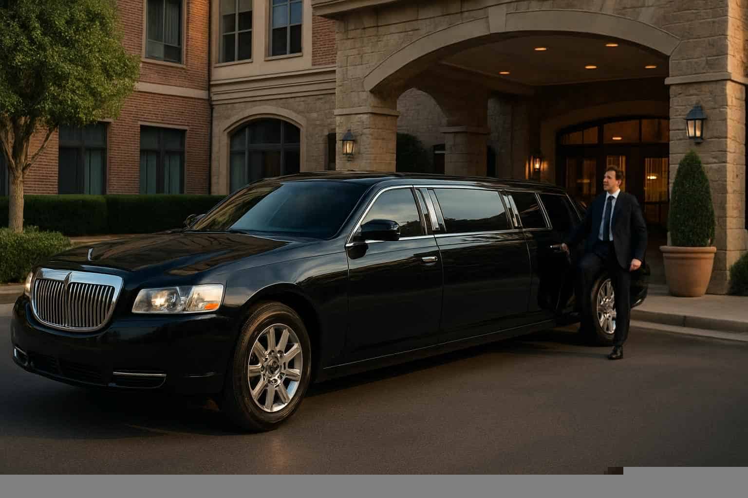 Luxury Black Limo Rental in The Colony Texas