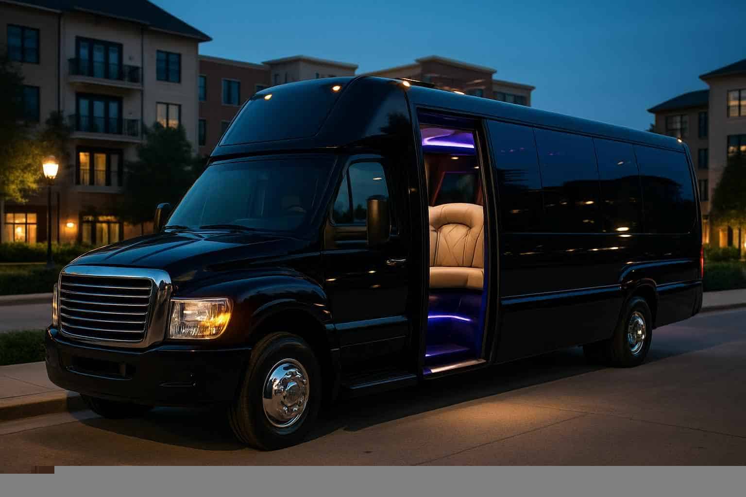 Luxury Limo Bus Rental in Addison Texas
