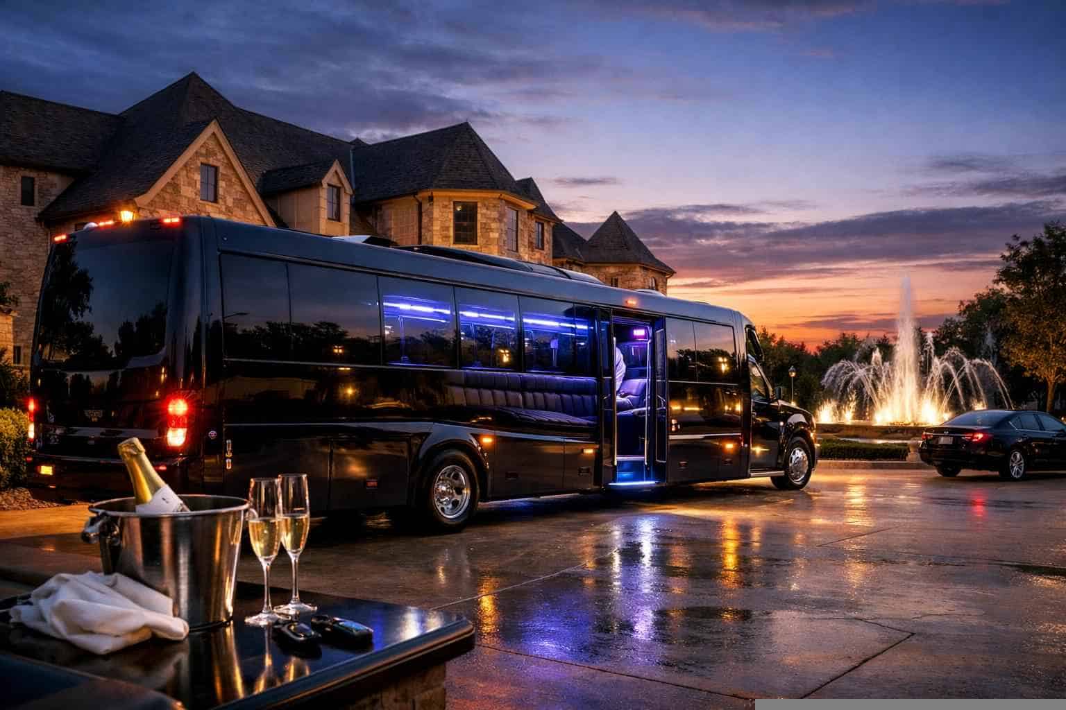 Luxury Limo Bus Rental in Prosper Texas