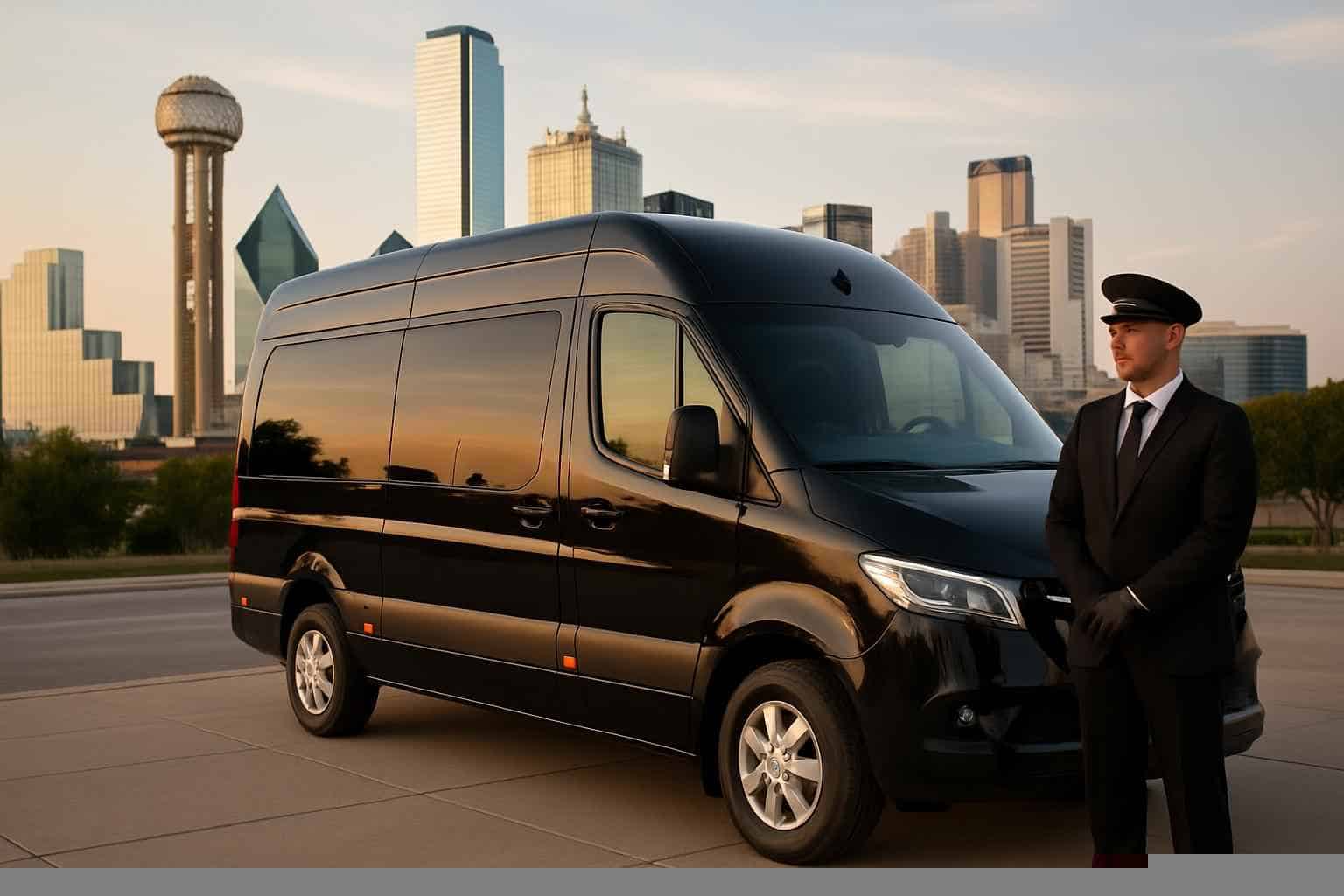 Luxury Passenger Van with Driver in Dallas Texas