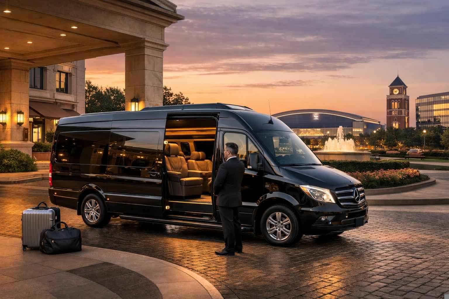 Luxury Passenger Van With Driver In Frisco Texas