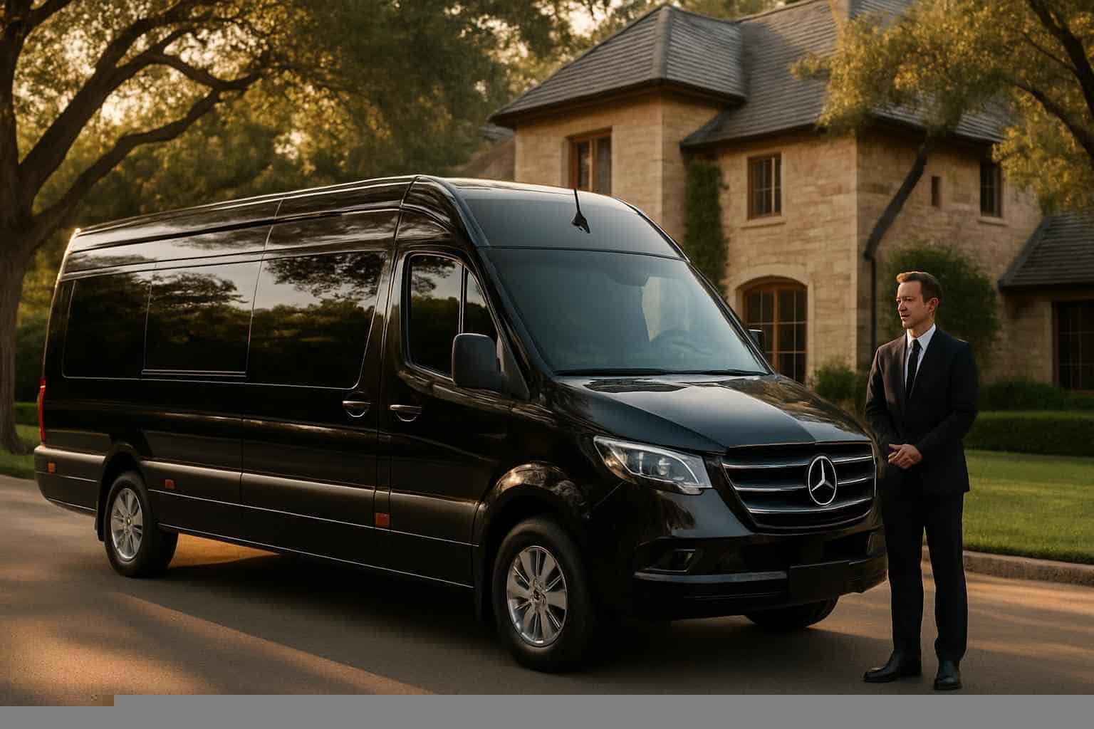 Luxury Passenger Van with Driver in Highland Park Texas