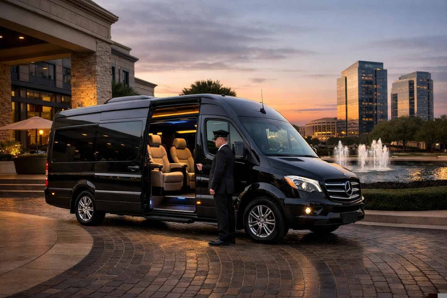 Luxury Passenger Van with Driver in Plano Texas