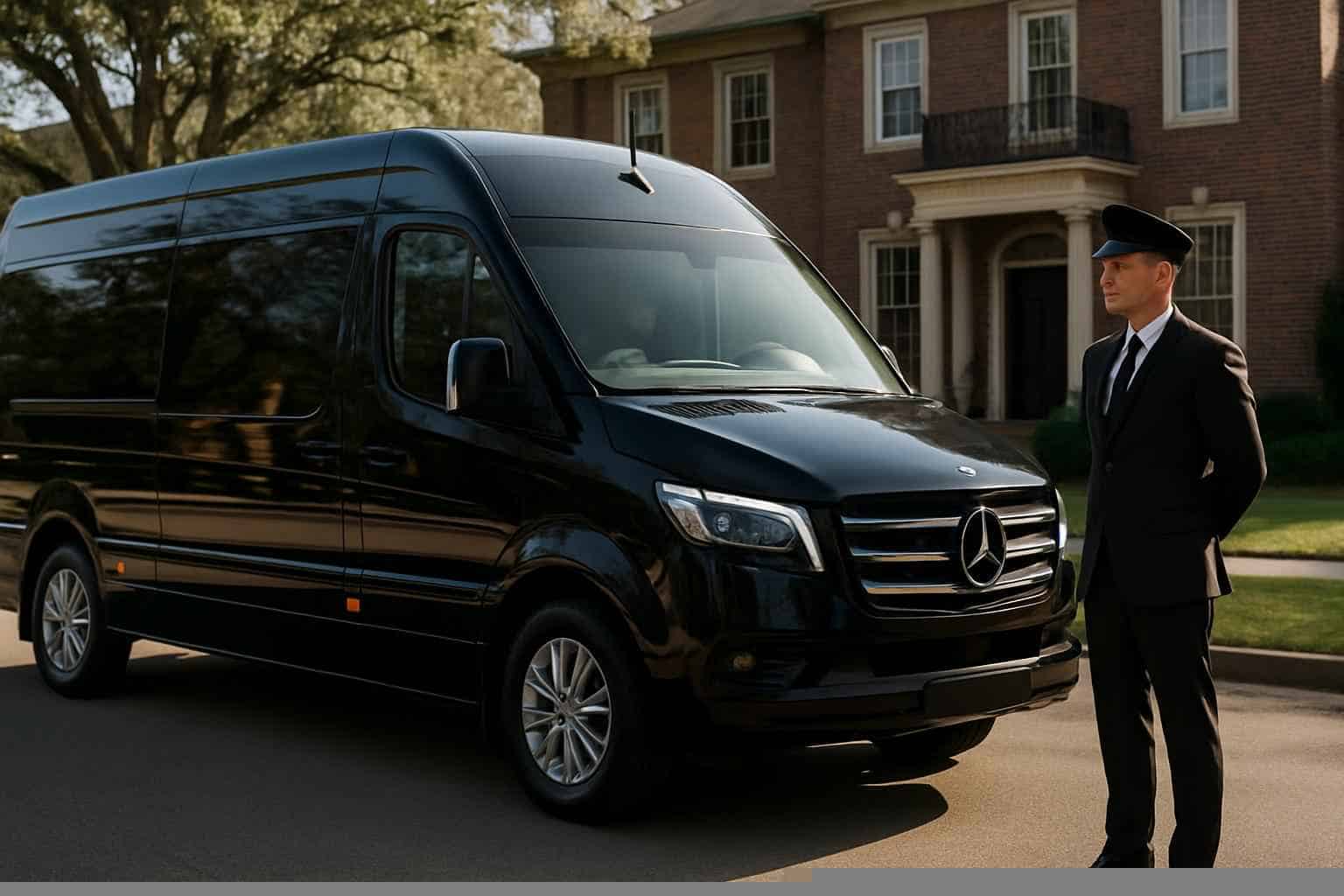 Luxury Passenger Van with Driver in University Park Texas