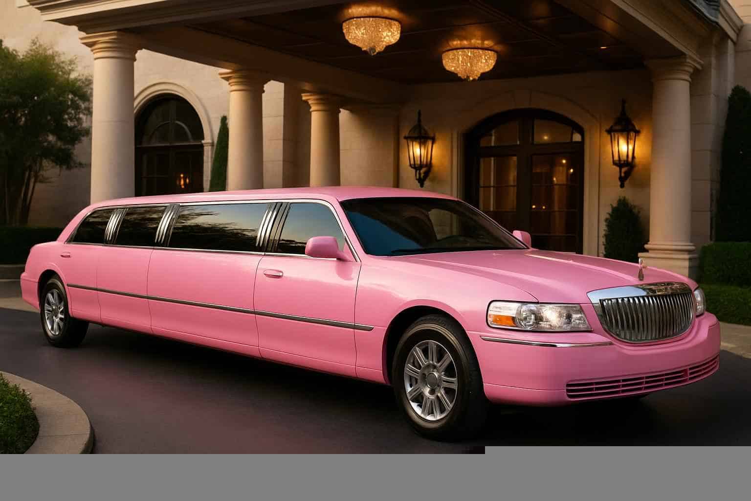 Luxury Pink Limo Rental in Farmers Branch Texas