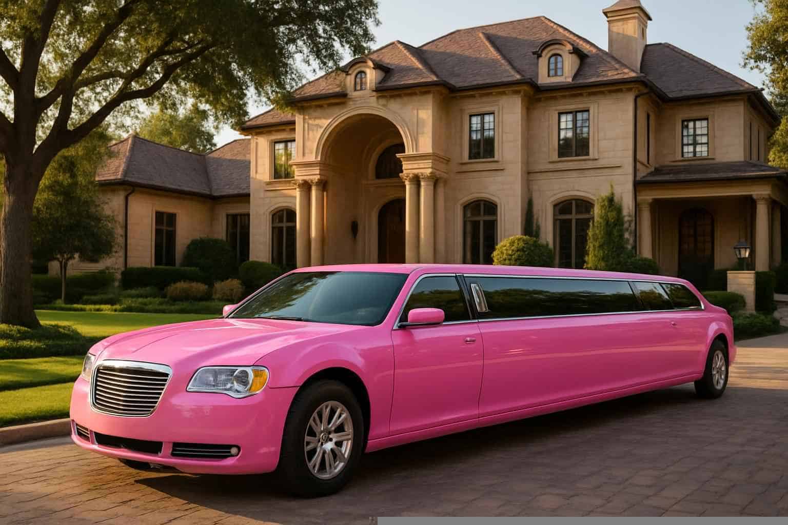 Luxury Pink Limo Rental in Grapevine Texas