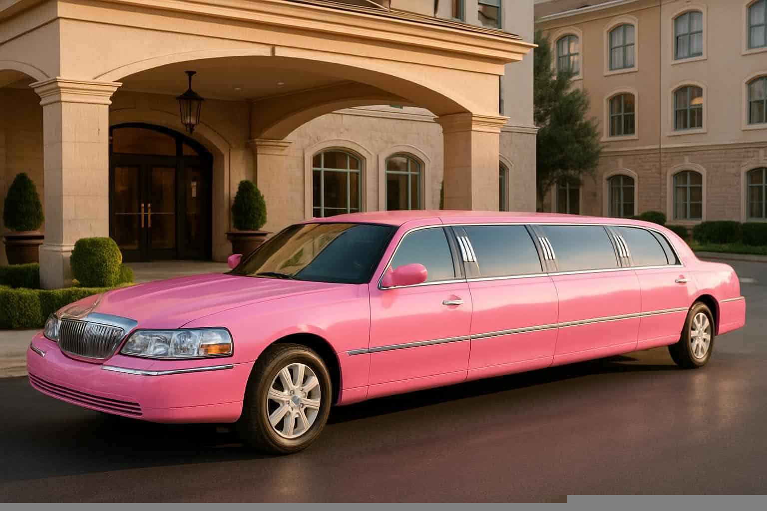 Luxury Pink Limo Rental in Irving Texas