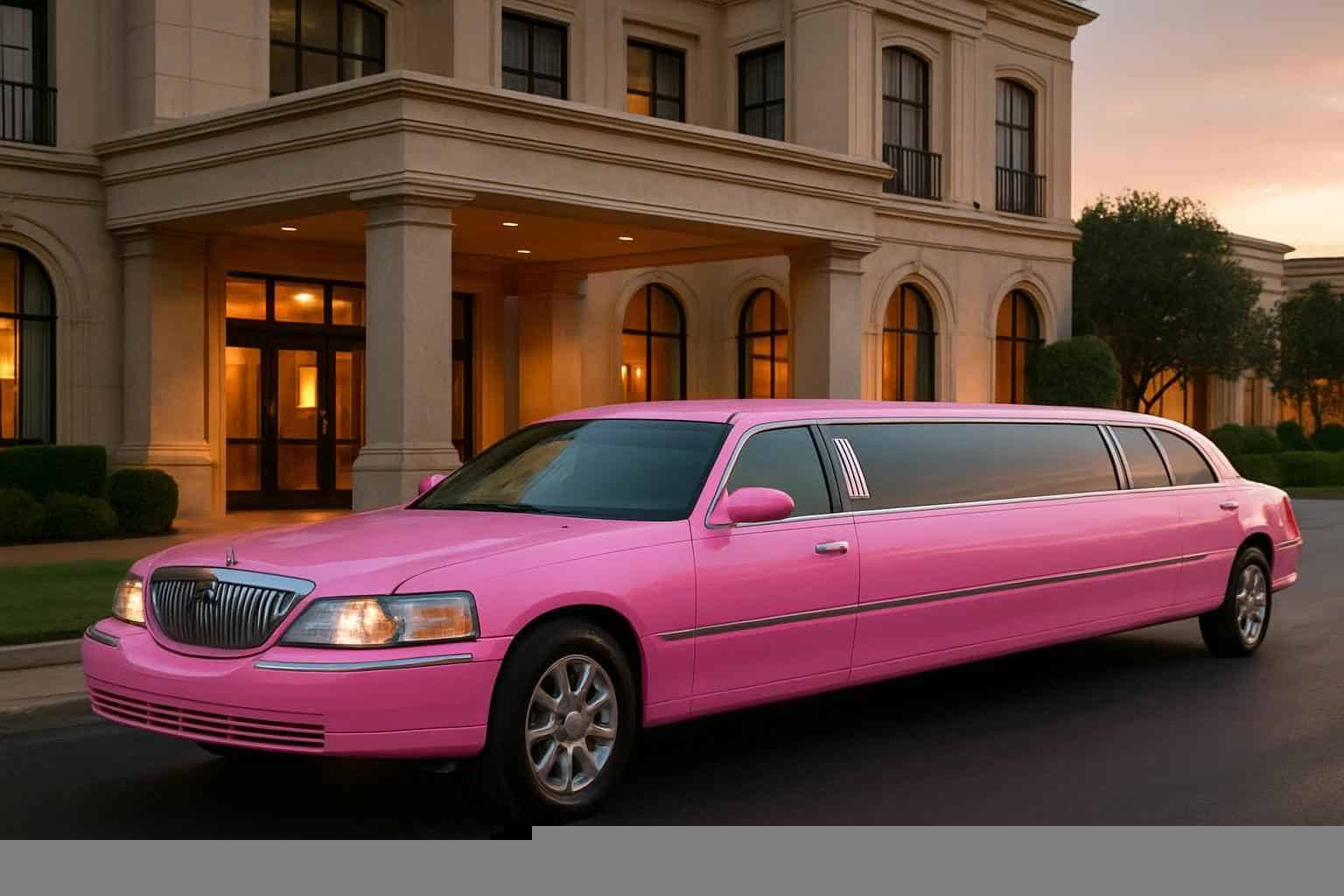 Luxury Pink Limo Rental in Richardson Texas