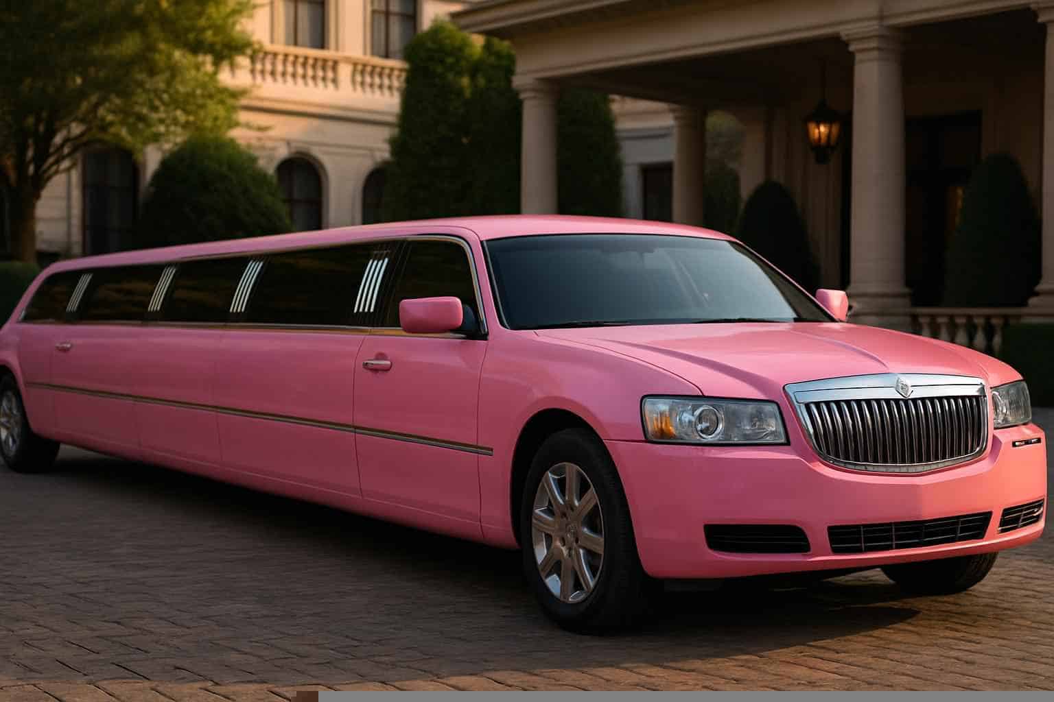 Luxury Pink Limo Rental in The Colony Texas