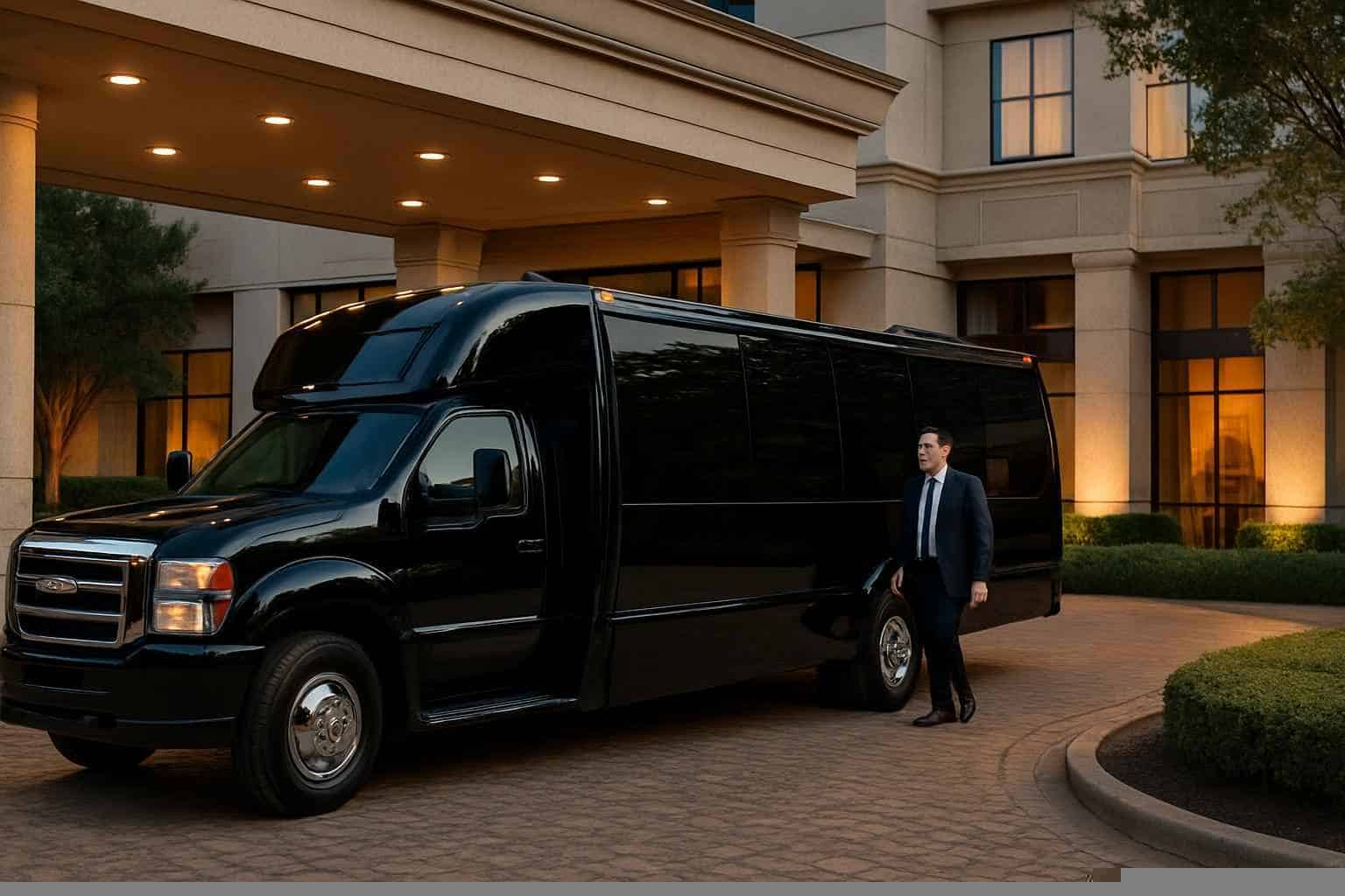 Luxury Shuttle Bus Rental in Addison Texas