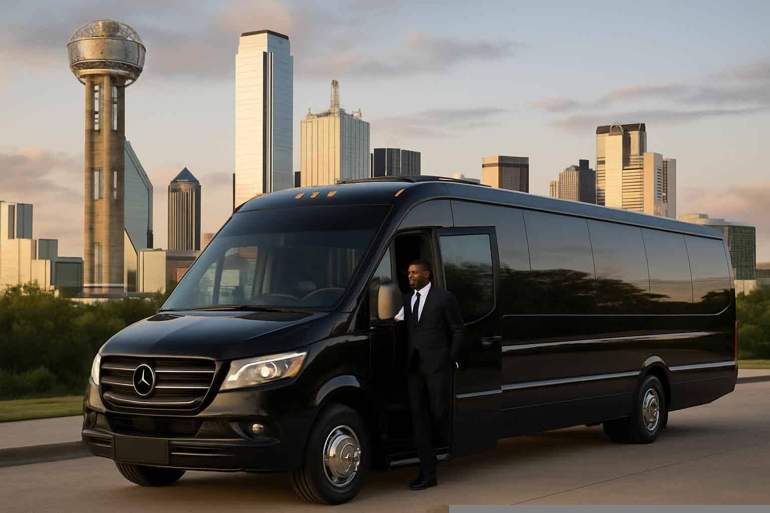 Luxury Shuttle Bus Rental in Dallas Texas