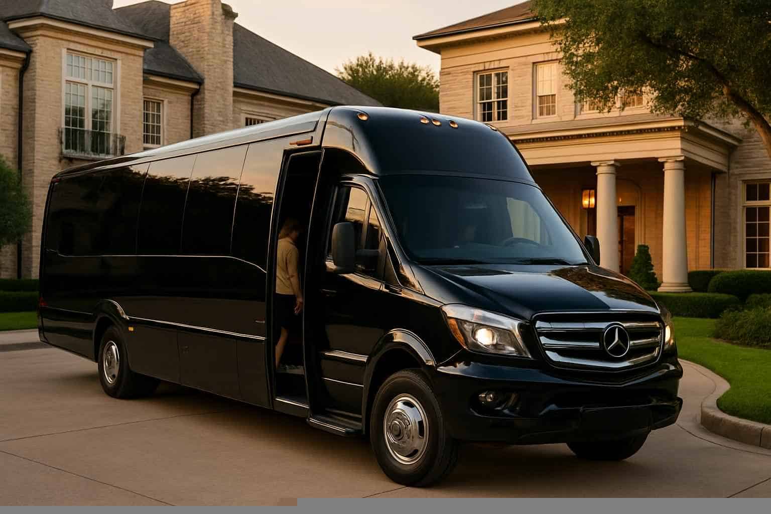 Luxury Shuttle Bus Rental in Farmers Branch Texas