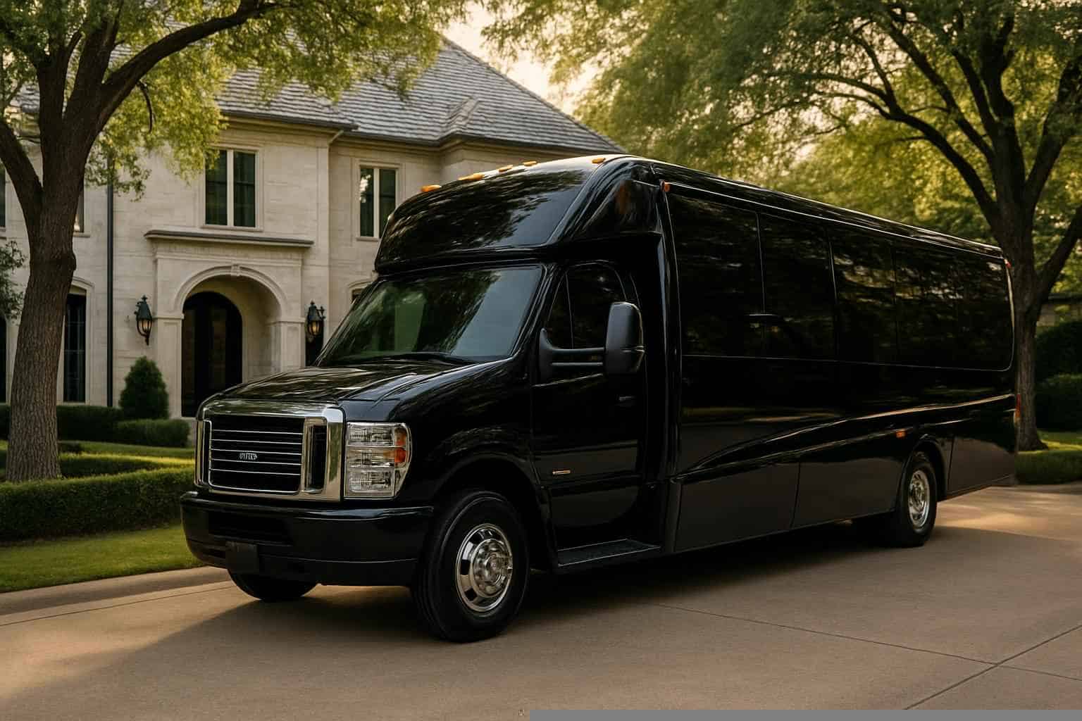 Luxury Shuttle Bus Rental in Highland Park Texas