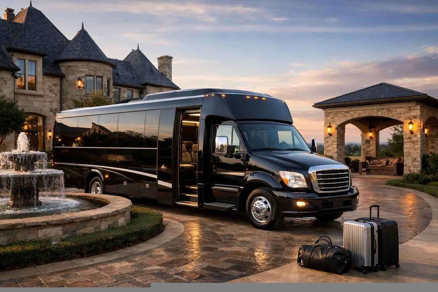 Luxury Shuttle Bus Rental in Prosper Texas
