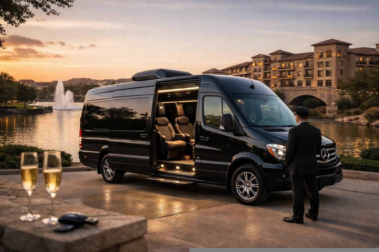 Luxury Sprinter Van Rental with Driver in Frisco Texas