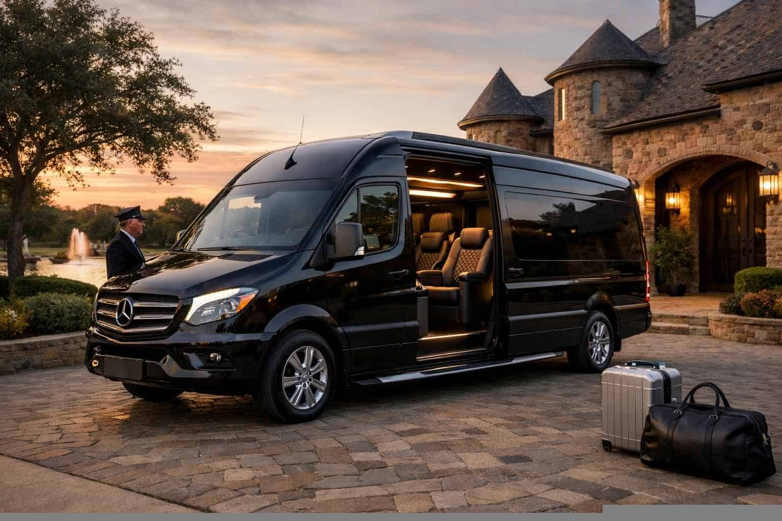 Luxury Sprinter Van Rental with Driver in McKinney Texas