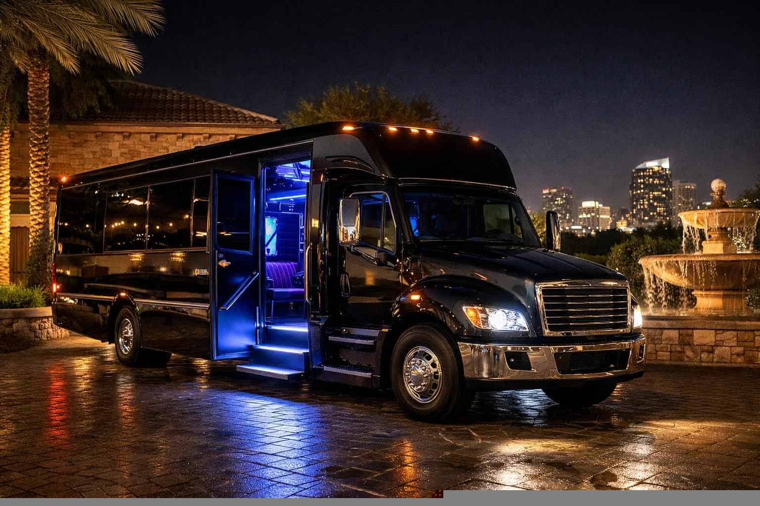 McKinney Texas Black Party Bus Rental