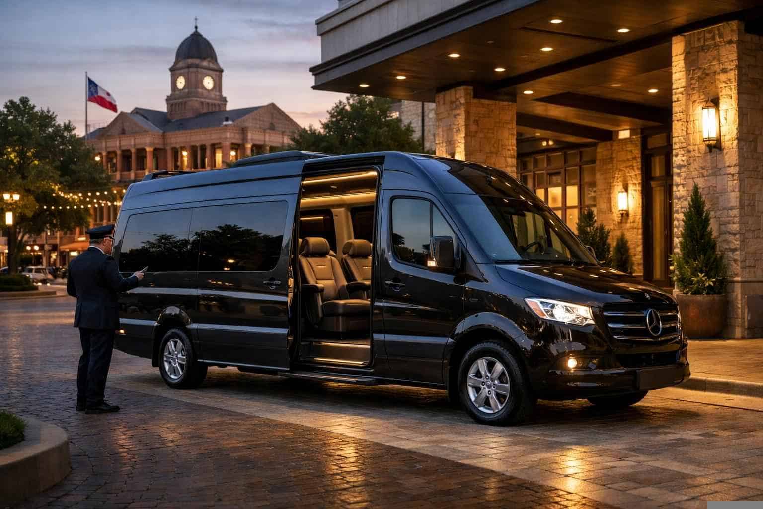 McKinney Texas Passenger Van with Driver