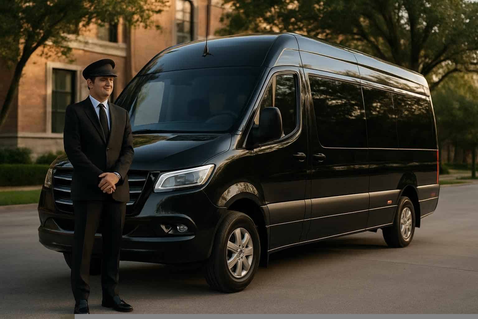 Passenger Van with Driver Services in Addison Texas