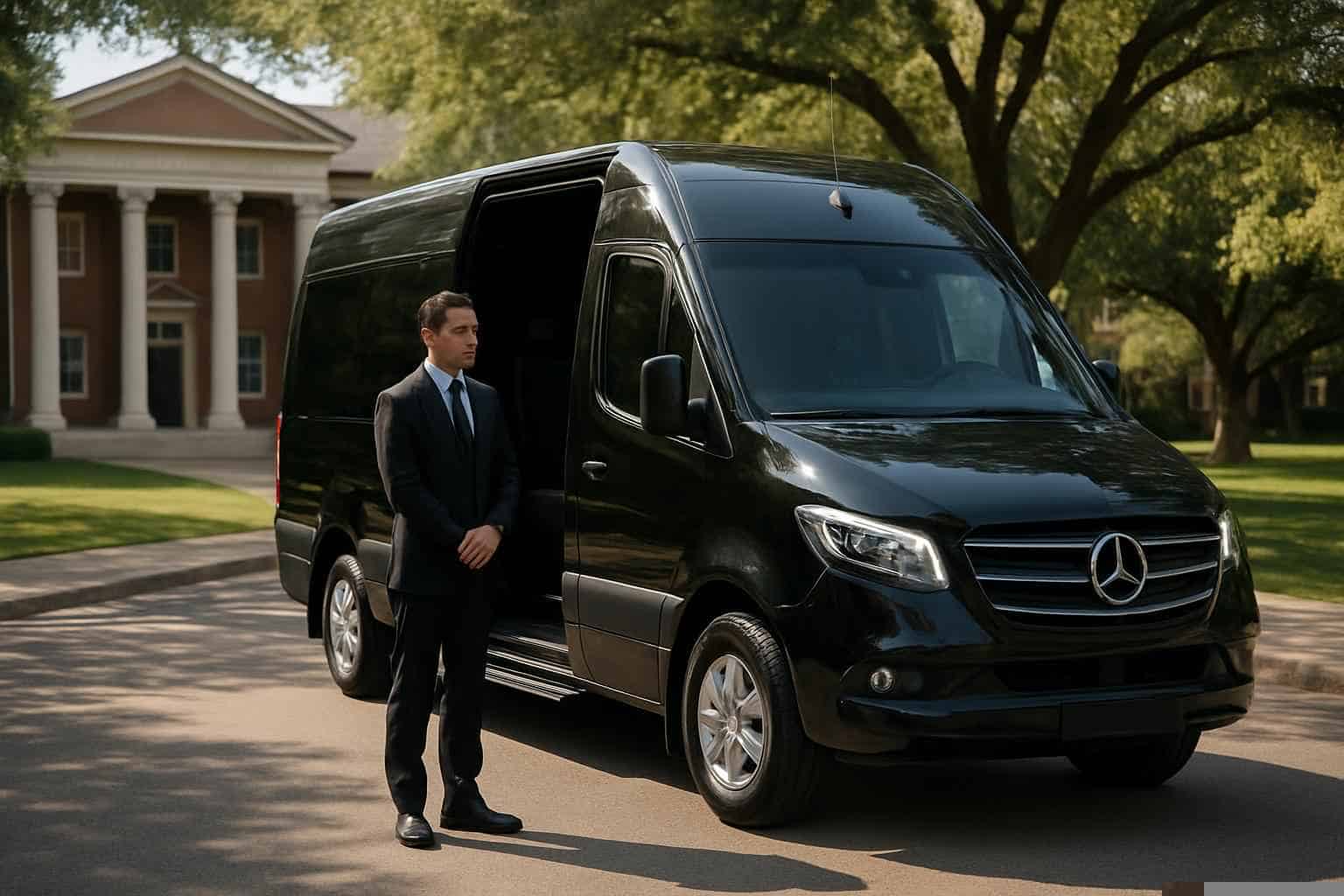 Passenger Van with Driver Services in University Park Texas