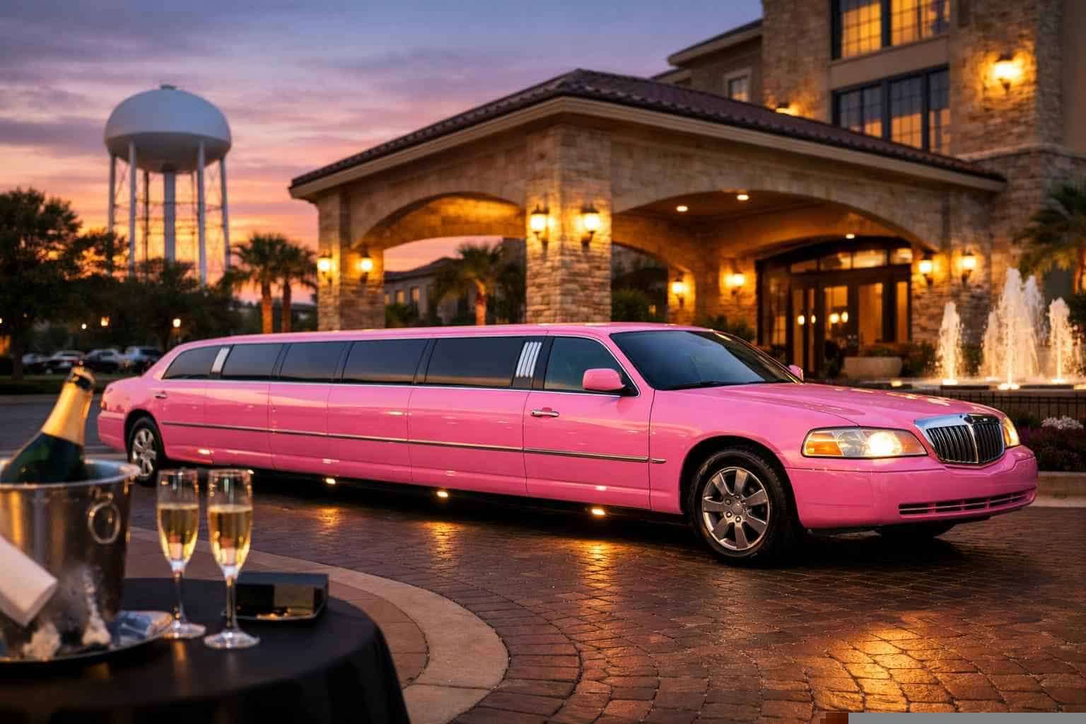 Pink Limo Rental Near Me Allen TX