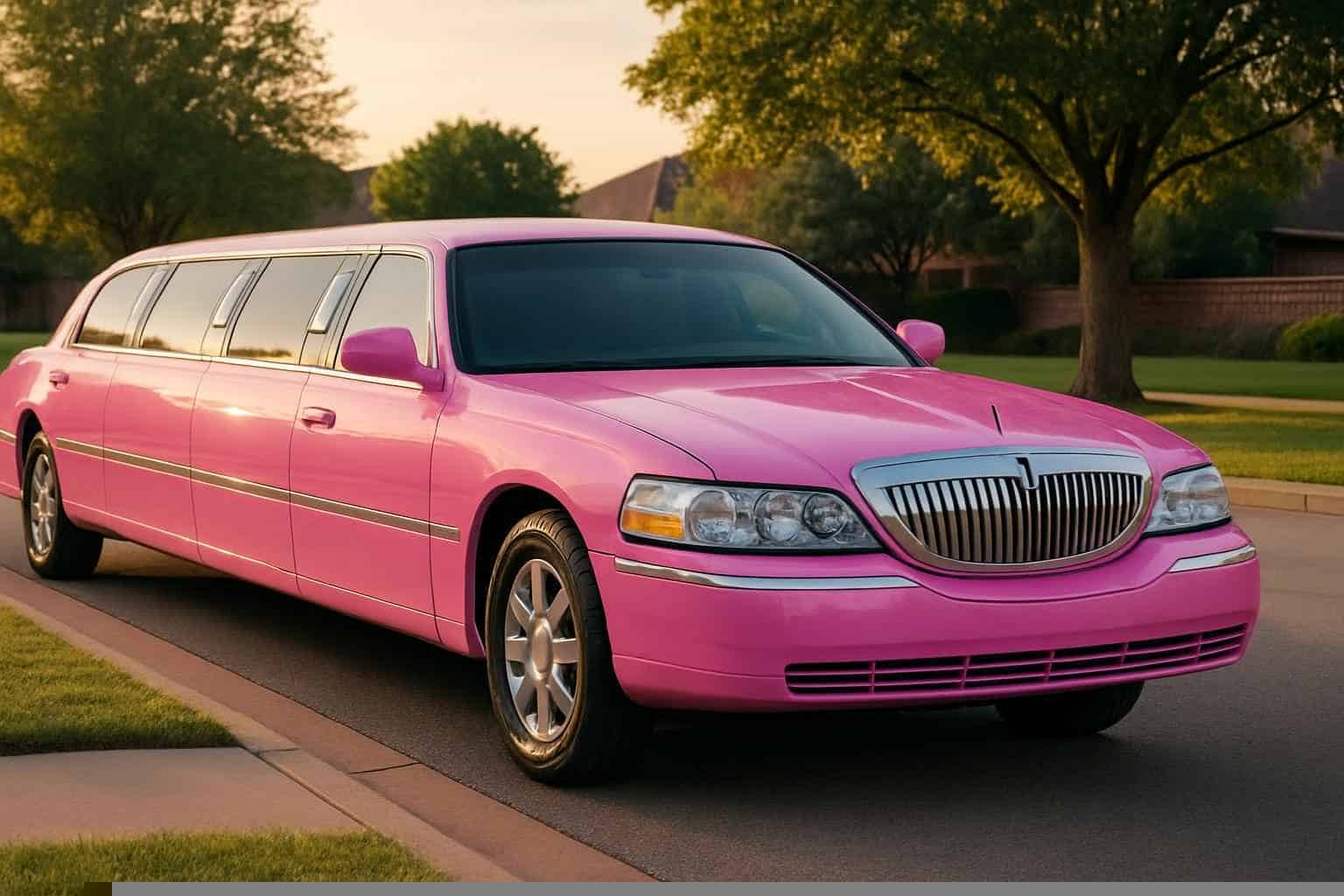 Pink Limo Rental Near Me Flower Mound TX