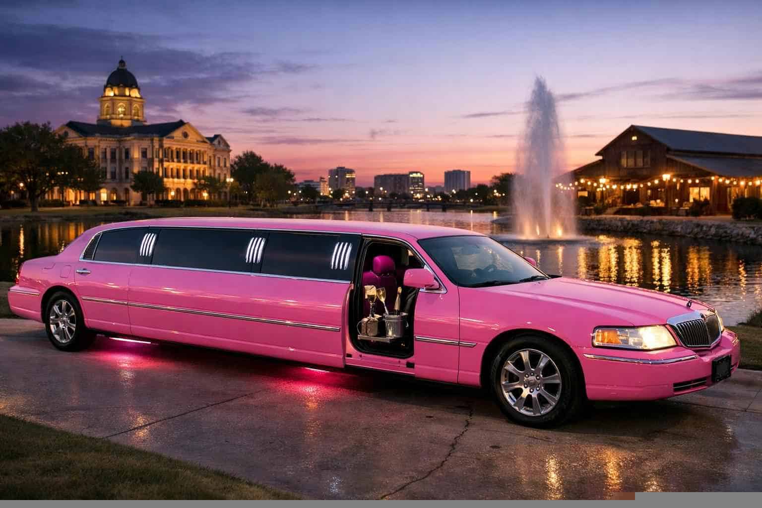Pink Limo Rental Near Me McKinney TX