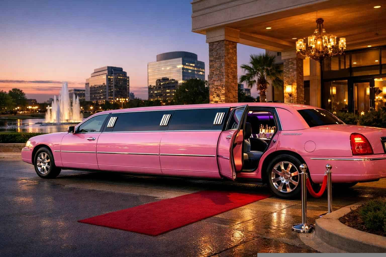 Pink Limo Rental Near Me Plano TX