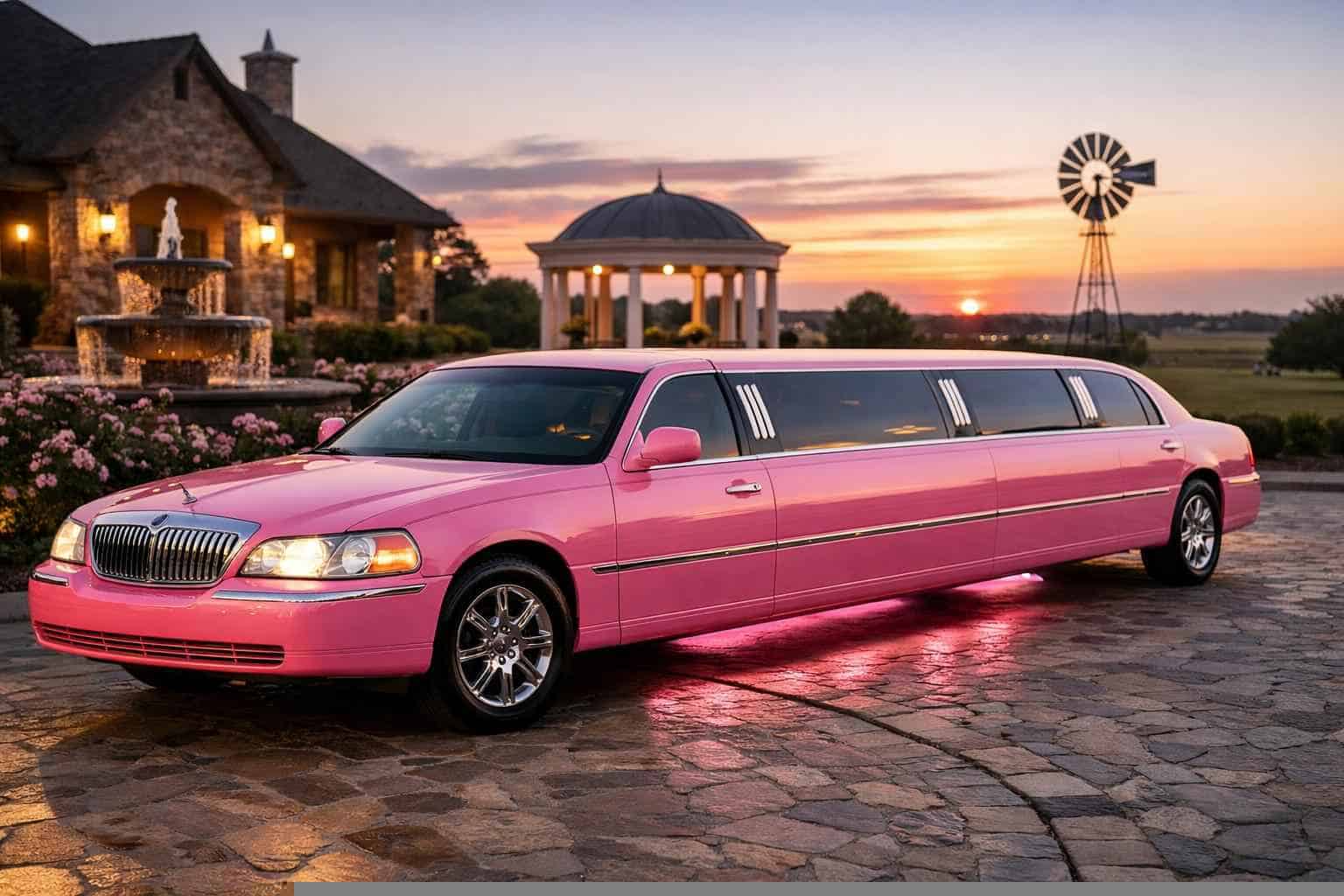Pink Limo Rental Near Me Prosper TX