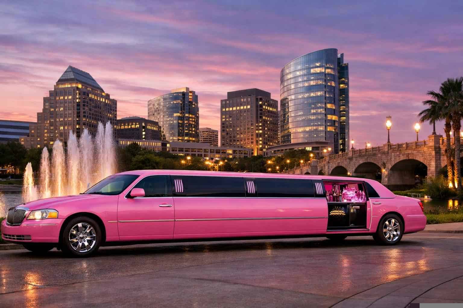 Pink Limo Rental Plano TX