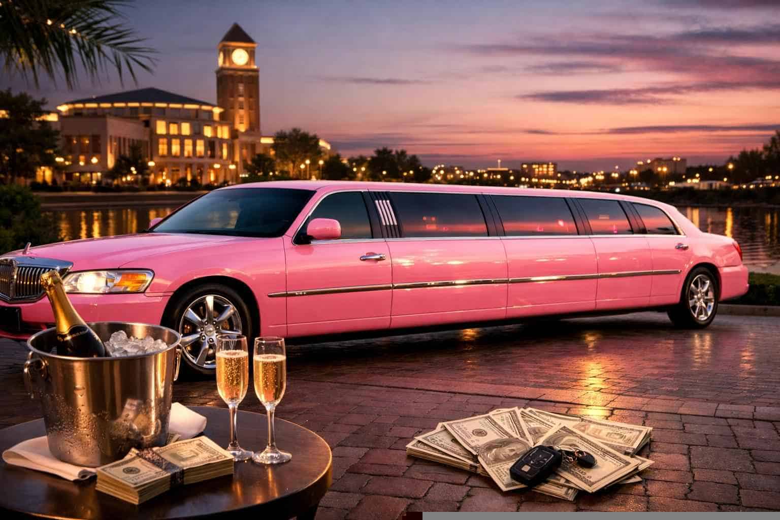 Pink Limo Rental Prices in Allen TX