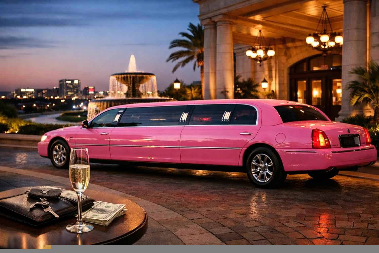 Pink Limo Rental Prices in Frisco TX