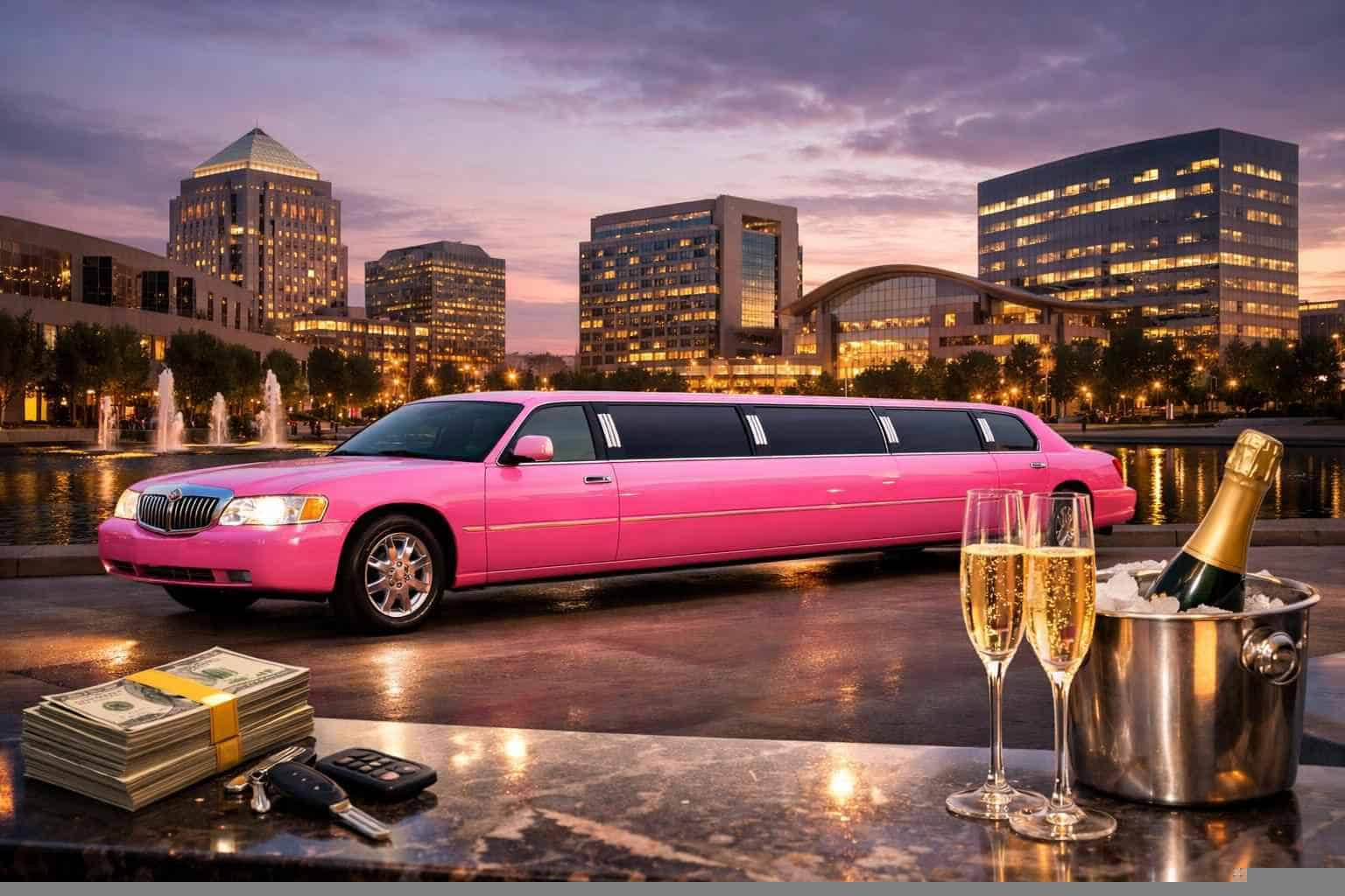 Pink Limo Rental Prices in Plano TX