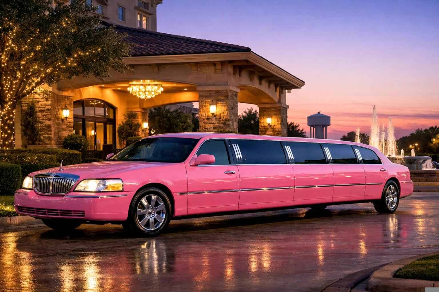Pink Limo Rental Services in Allen Texas