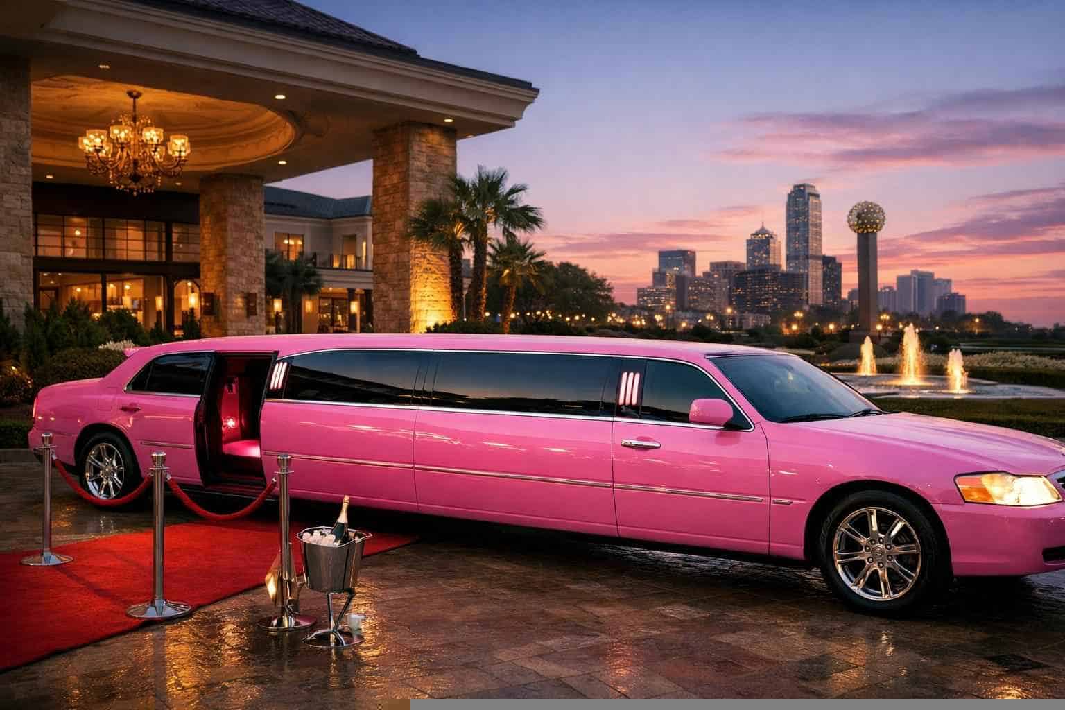 Pink Limo Rental Services in Plano Texas