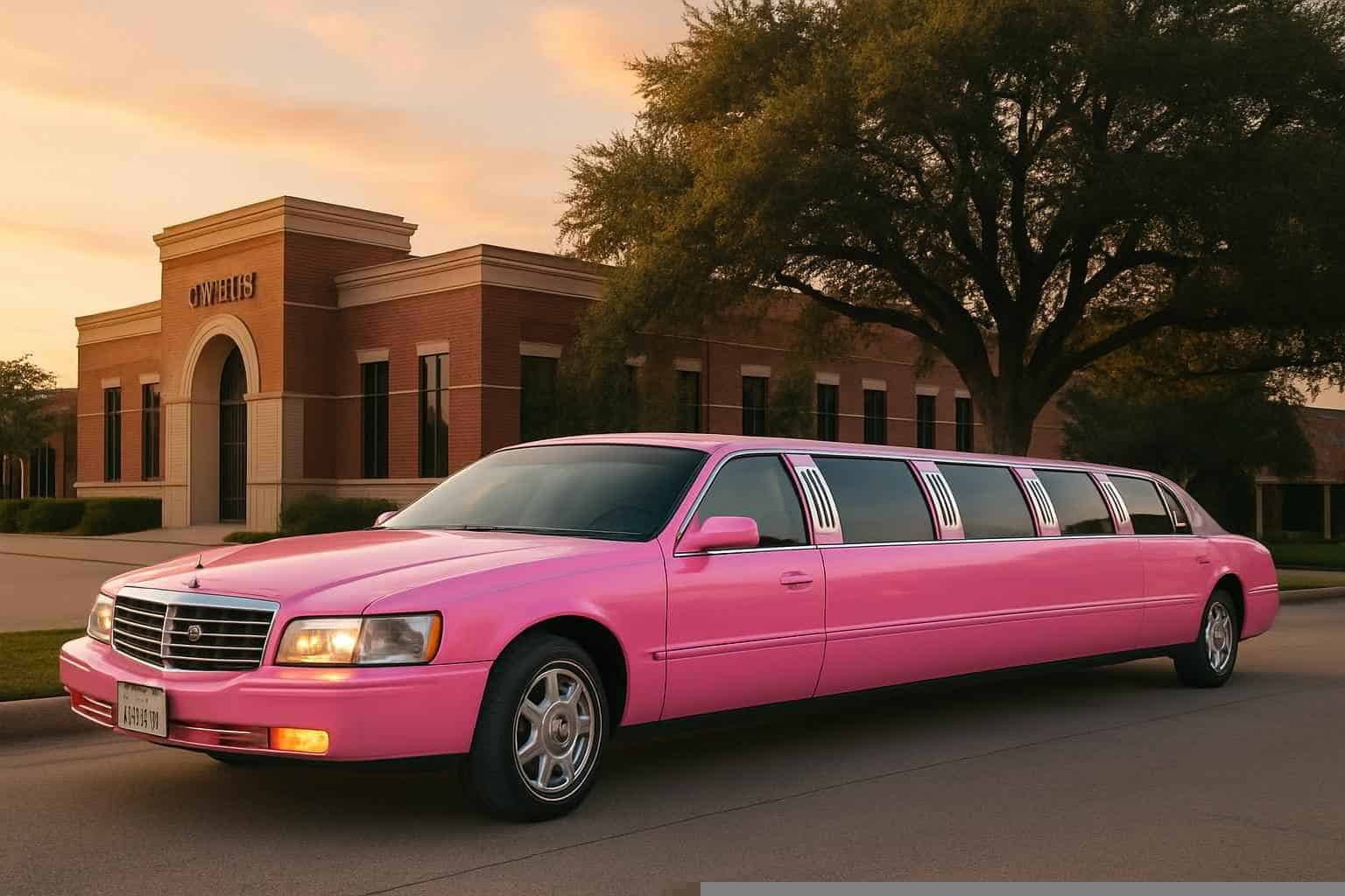 Pink Limousines in Farmers Branch Texas