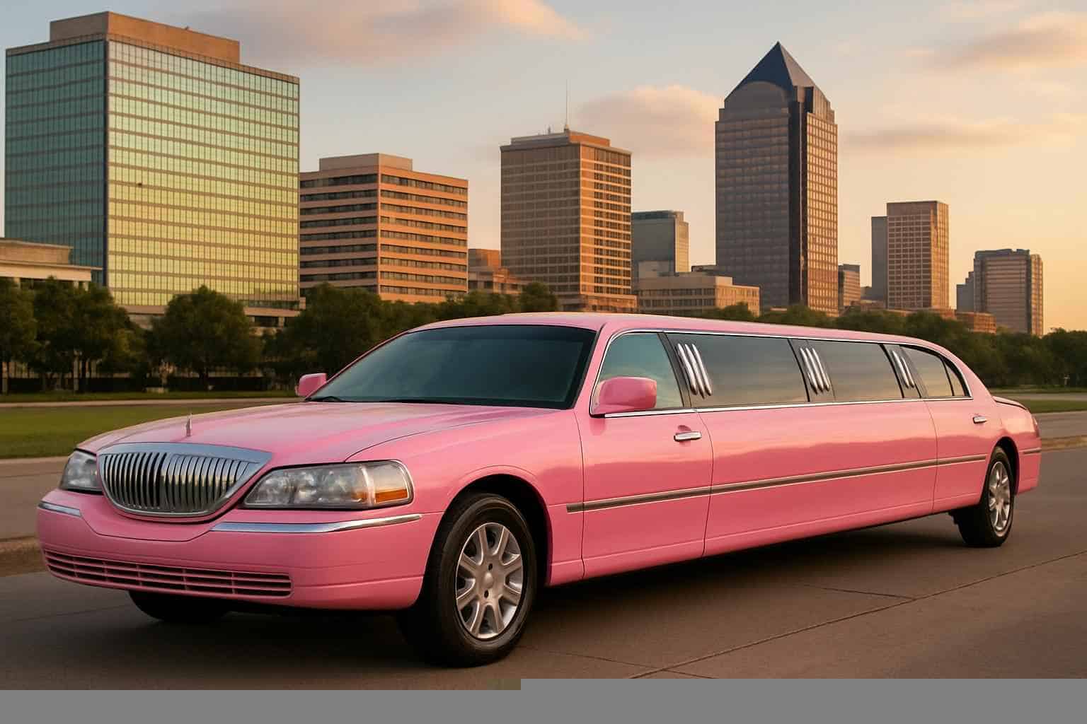 Pink Limousines in Richardson Texas