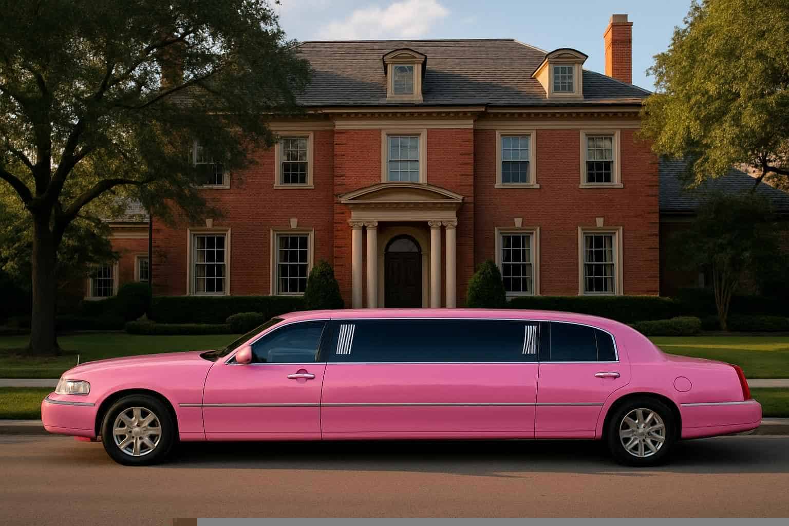 Pink Limousines in University Park Texas