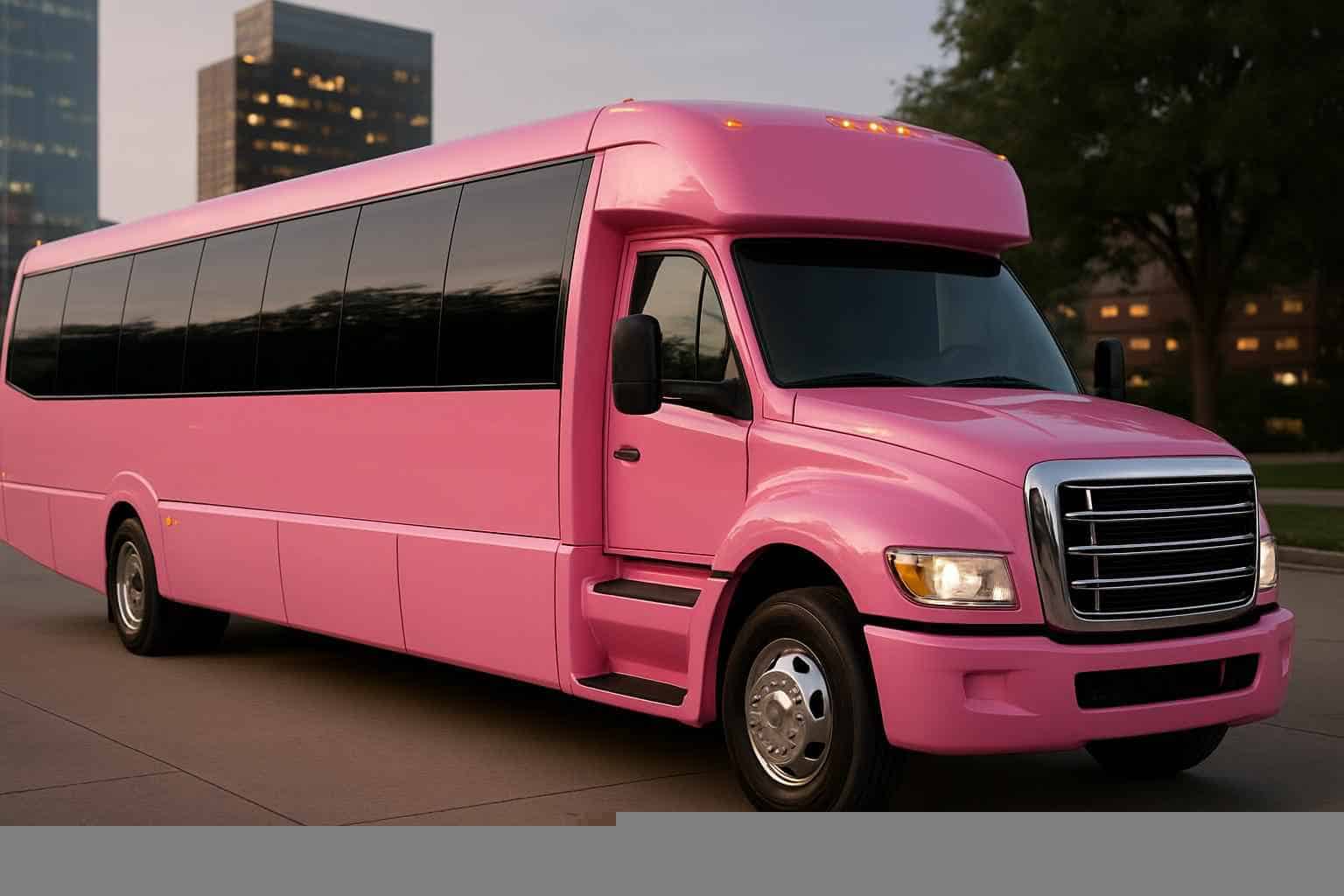 Pink Party Bus Rental Irving TX
