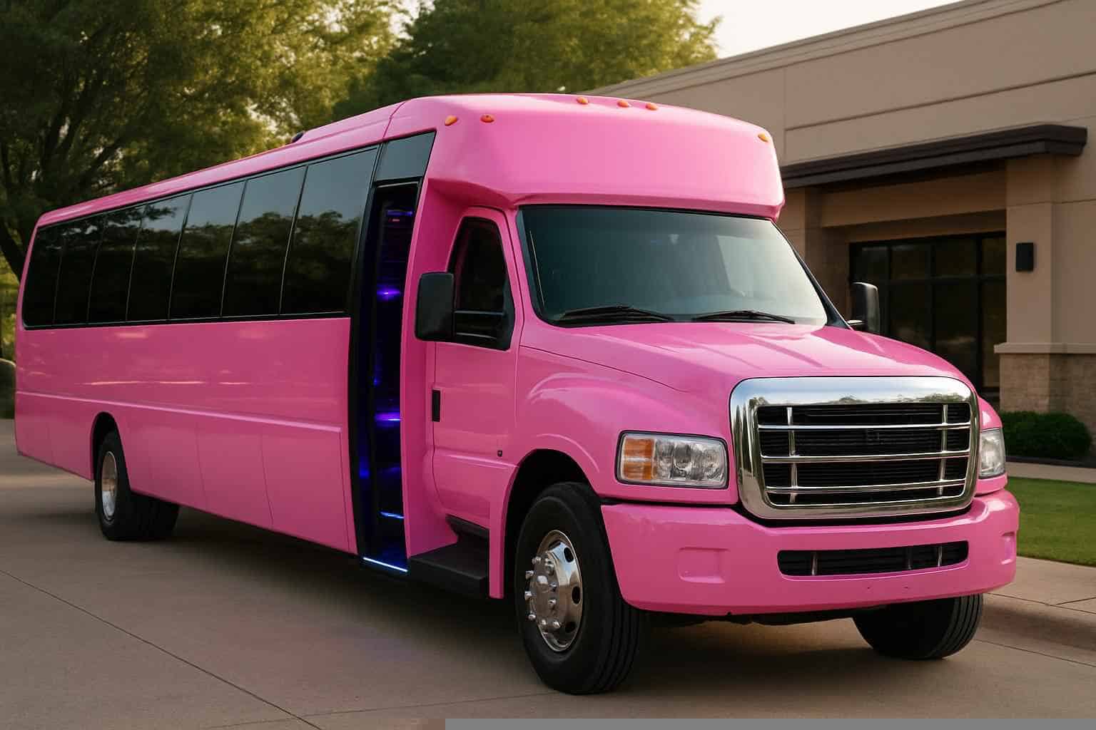 Pink Party Bus Rental Near Me Addison TX