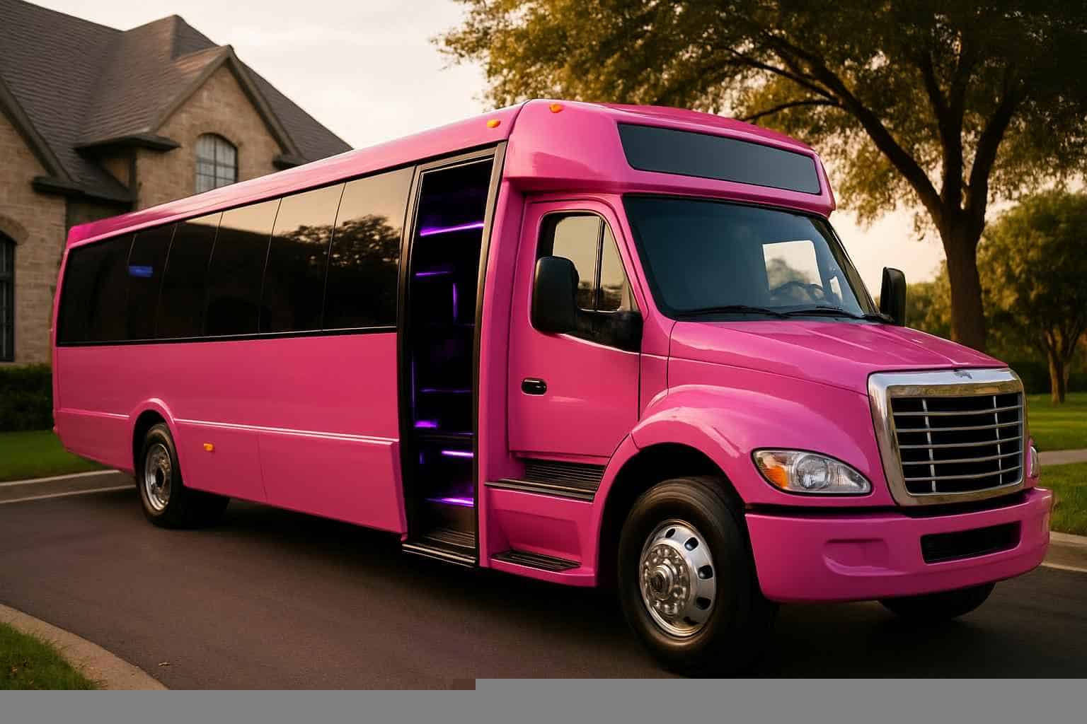 Pink Party Bus Rental Near Me Southlake TX