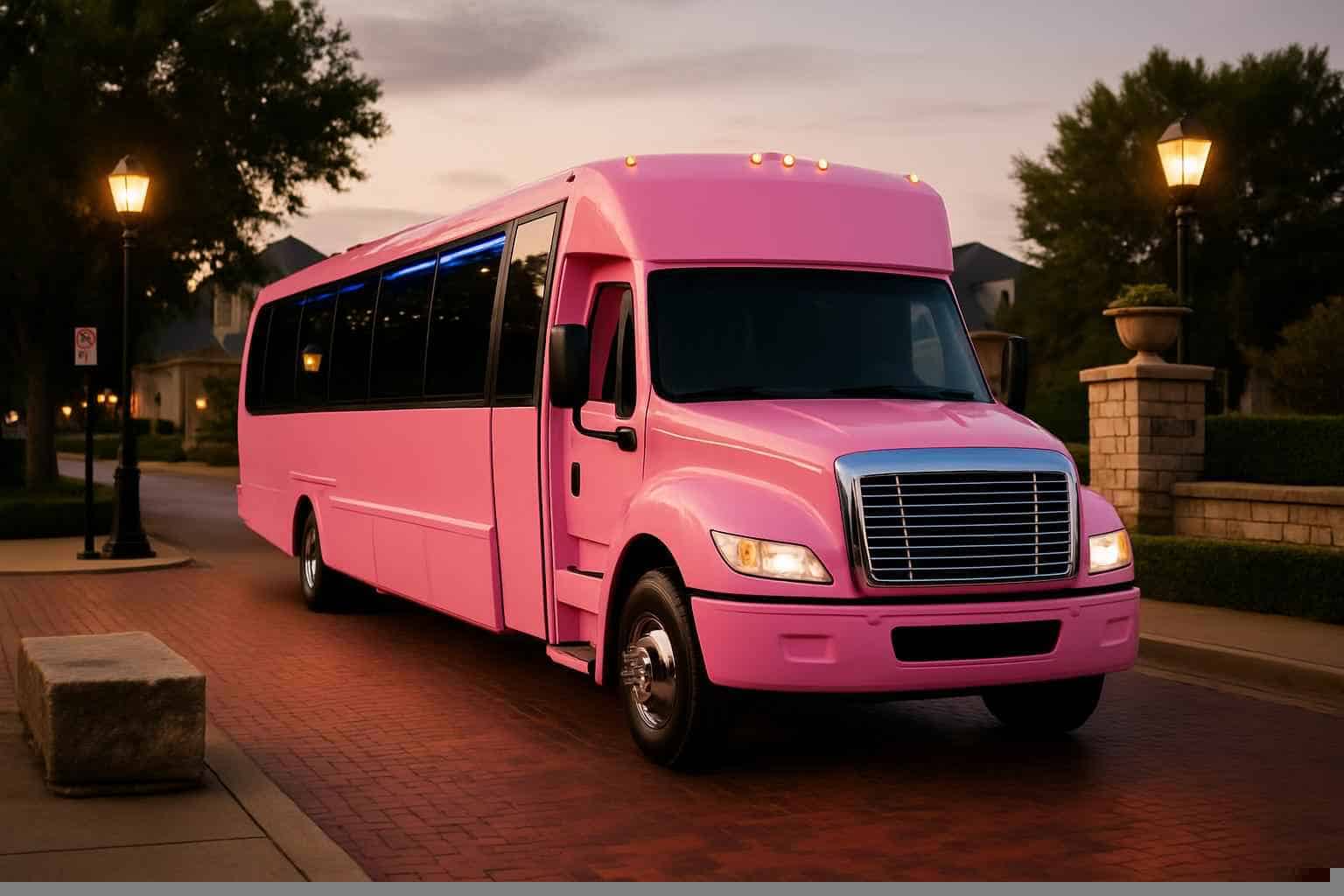 Pink Party Bus Rental Prices in Grapevine TX