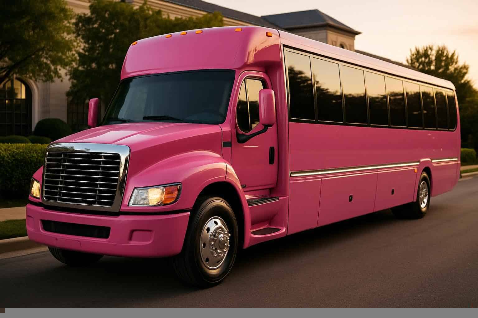 Pink Party Bus Rental Prices in Irving TX