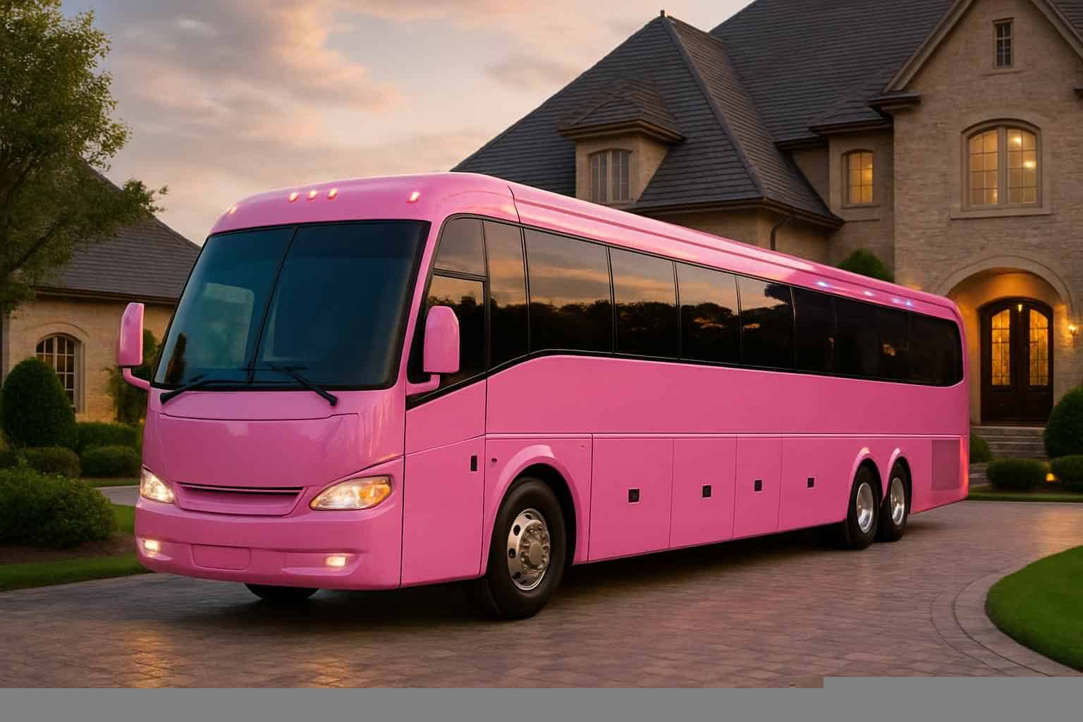 Pink Party Bus Rental Prices in Southlake TX