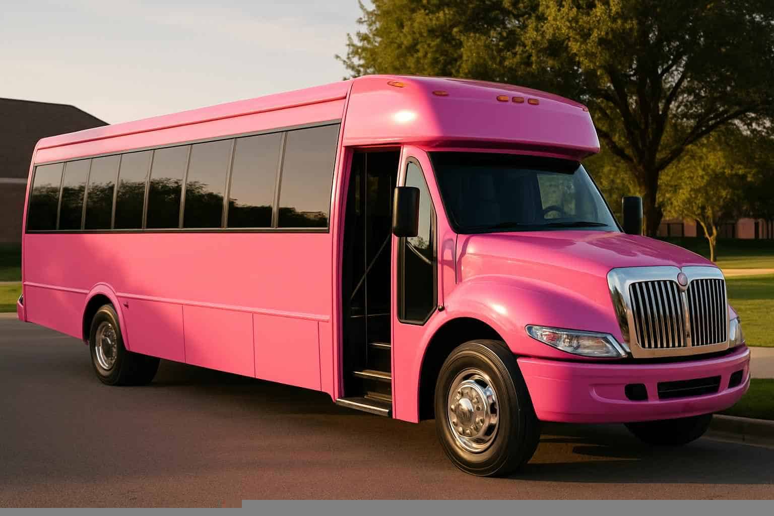 Pink Party Bus Rental Services in Carrollton Texas