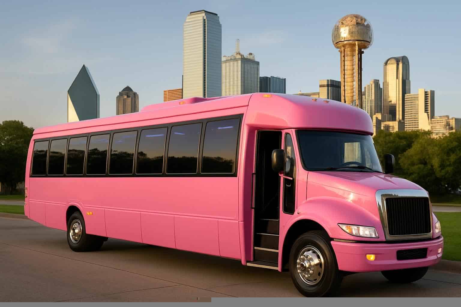Pink Party Bus Rental Services in Dallas Texas