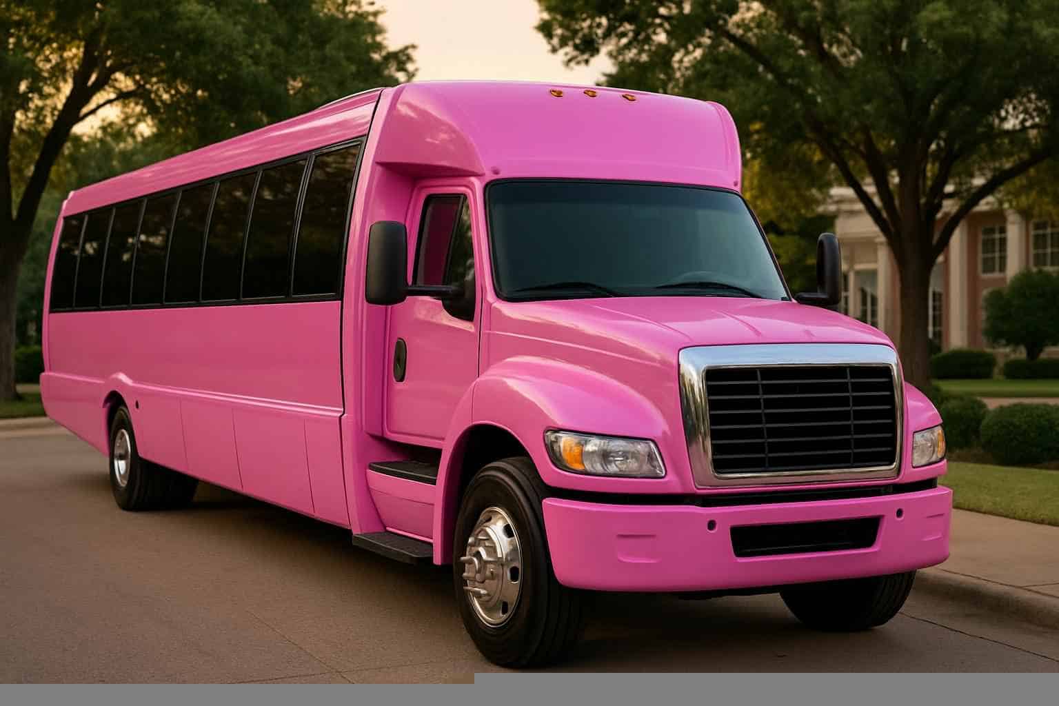 Pink Party Bus Rental Services In Farmers Branch Texas