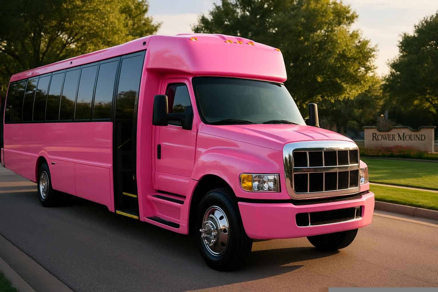 Pink Party Bus Rental Services in Flower Mound Texas